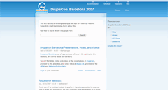 Desktop Screenshot of barcelona2007.drupalcon.org