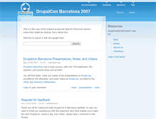 Tablet Screenshot of barcelona2007.drupalcon.org