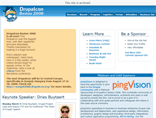Tablet Screenshot of boston2008.drupalcon.org