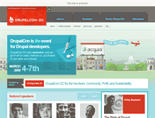 Tablet Screenshot of dc2009.drupalcon.org